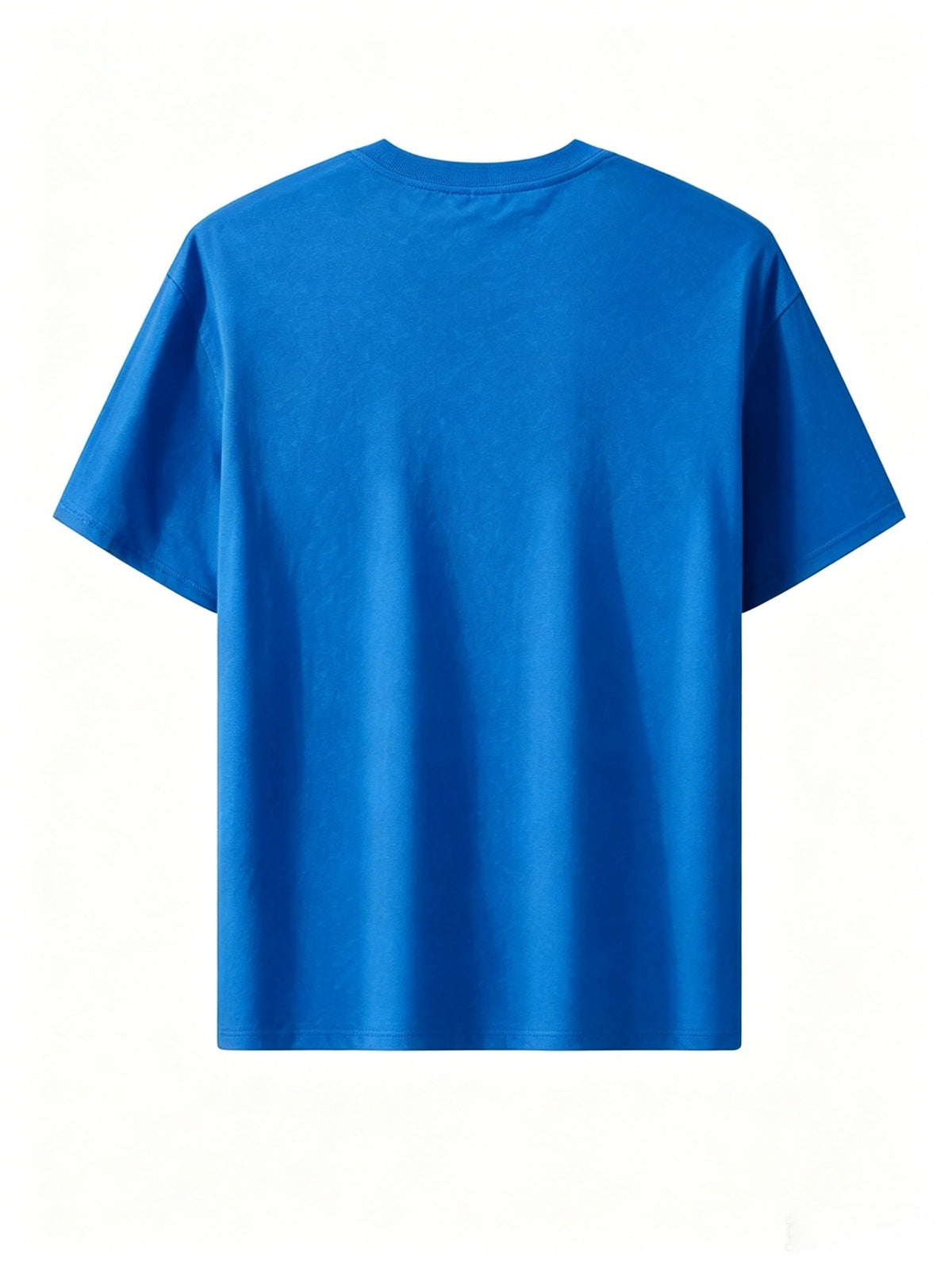 Summer Men's 5pcs Pure Cotton Short-Sleeve T-Shirts, Classic Crew Neck Versatile Basic Style, Soft Breathable Regular Fit, Custom Print Patterns Available, Ideal for Daily Wear, Team Apparel, and Commemorative Work Uniforms - Royal Blue