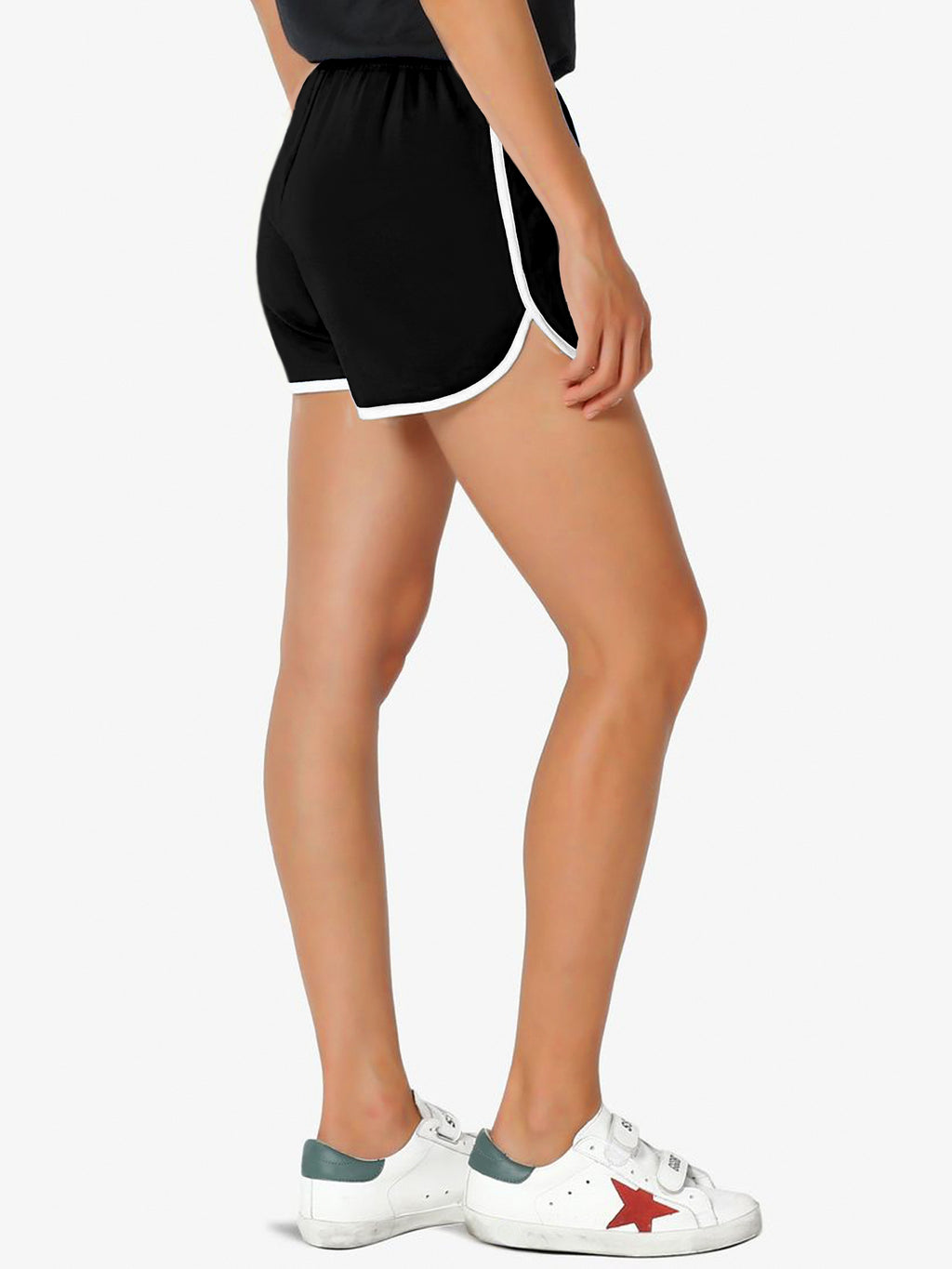 Western Running Shorts Athletic Shorts Casual Yoga Shorts Beach Shorts Women'S Athletic Shorts - Black