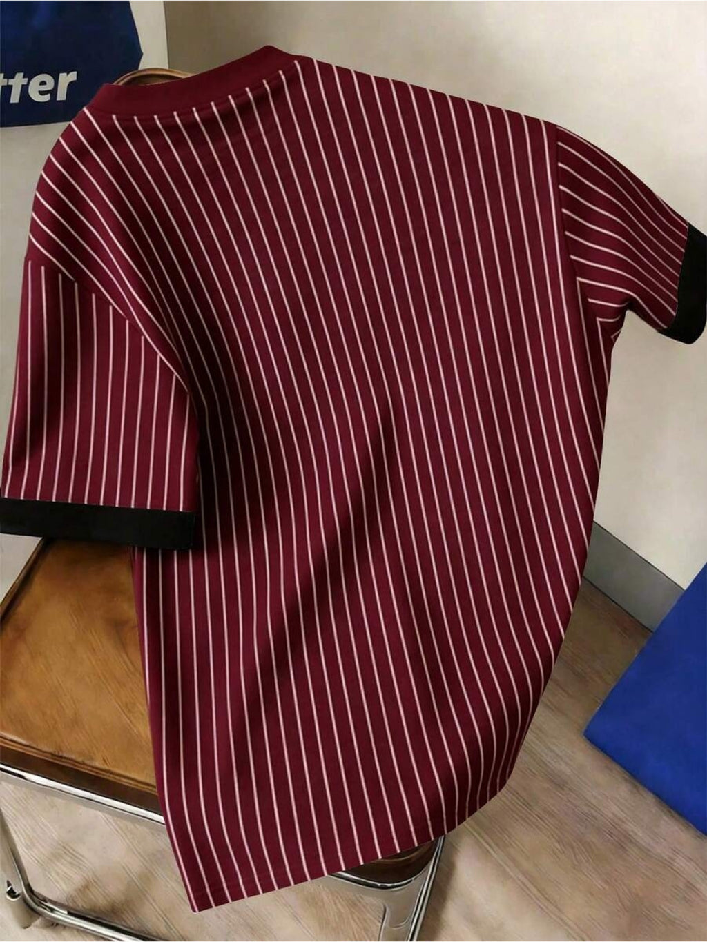 Men'S Casual Striped Cuff Patchwork Round Neck Summer T-Shirt, Comfortable And Breathable [Printed Design - Not Textured] - Mixed Color 3