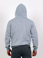 Sports And Fitness Casual Hoodie, European And American Style Autumn/Winter Men'S Hooded Long-Sleeve Fleece Hoodie Outdoor Casual Men'S Face Mask Hoodie Top - Light Grey