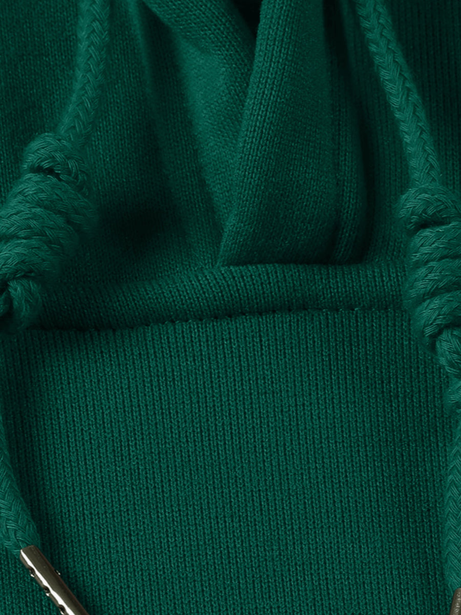 [Christmas Big ] Autumn Winter Men'S Warm Comfortable Hoodie, Y2K Graffiti Trendy Sweatshirt, Classic Practical Kangaroo Pockets, Retro Hip-Hop Street Style Men'S Casual Top, High Comfort Warm Fabric - Dark Green