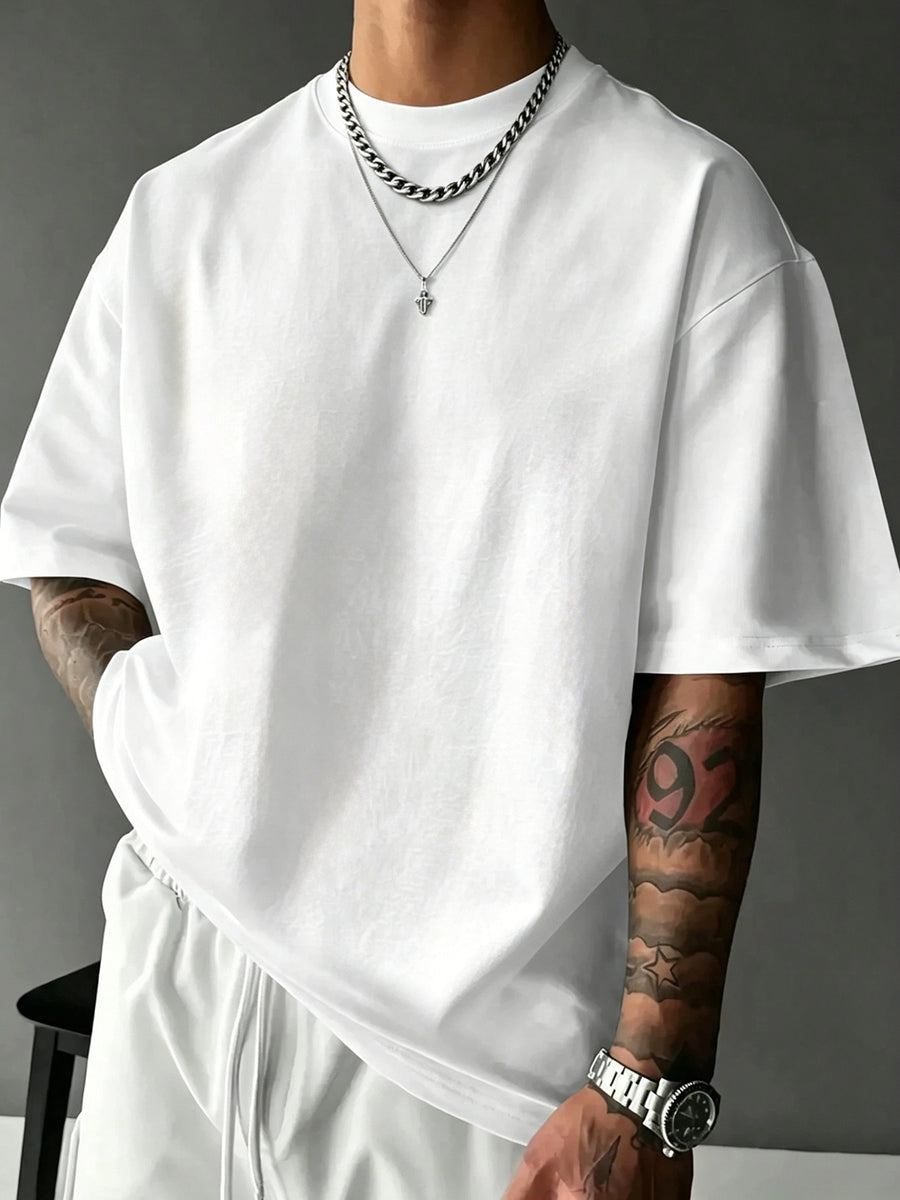 New Men'S 100% T-Shirt with I, TOLD, CHATGPT, ABOUT Print, Spring/Autumn Casual Comfortable Breathable Daily Streetwear - White