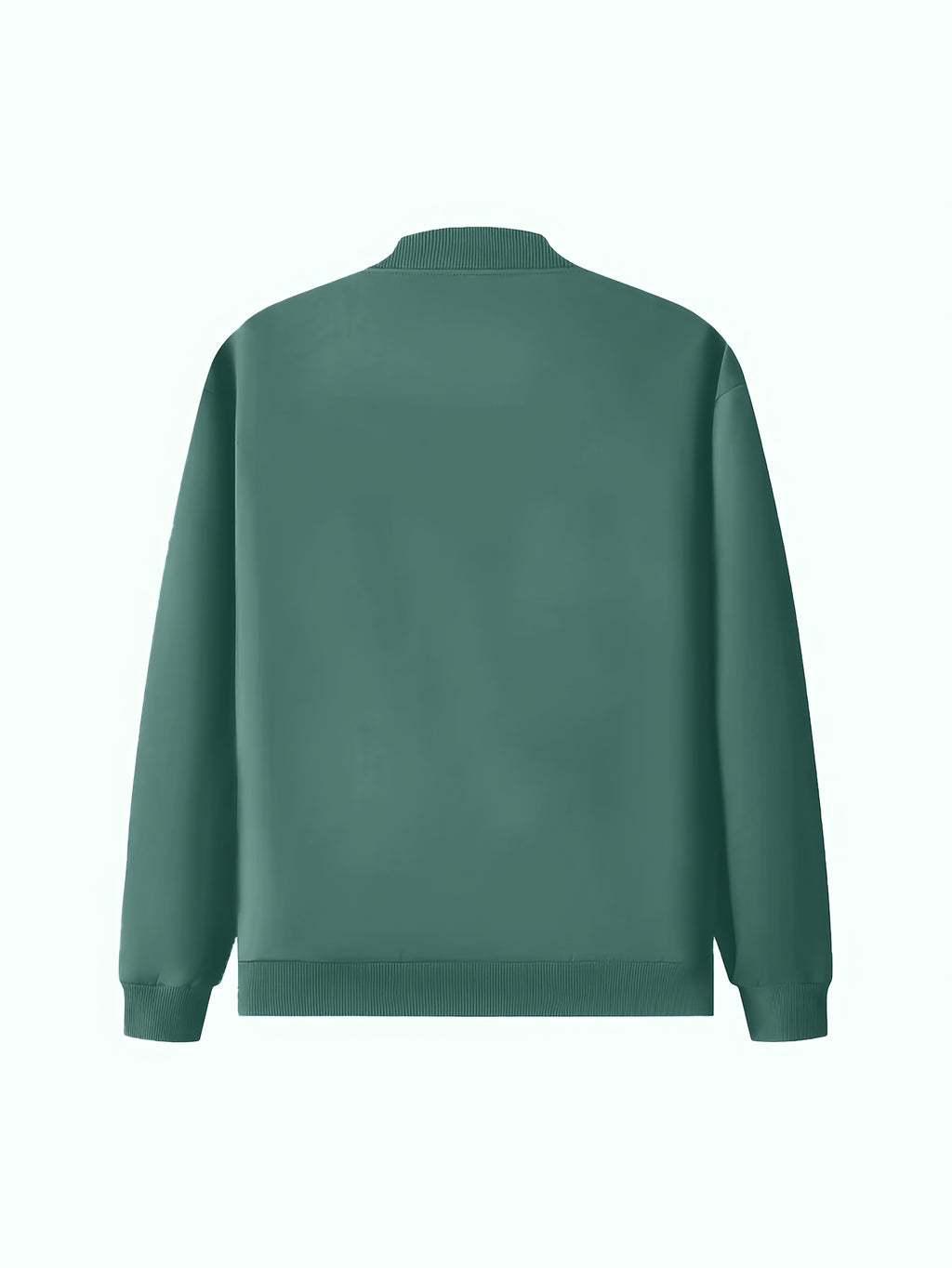 2026 Fashionable Individual Round Neck Design Women'S New Jacket Coat Carnival Letter Pattern Printed Top Casual Open Front Zippered Jacket, Circle - Pea Green Color
