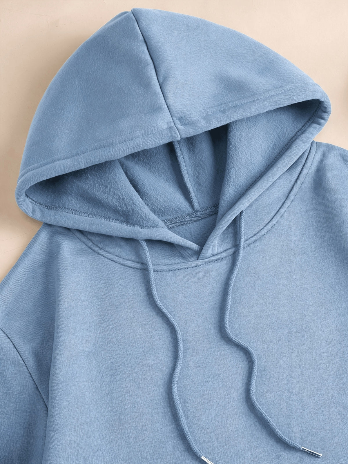 Men'S Casual Pullover Hoodie, Retro Wave Patchwork Print Oversized Drawstring Kangaroo Pocket Sweatshirt, Casual Wear And Gift - Light Blue