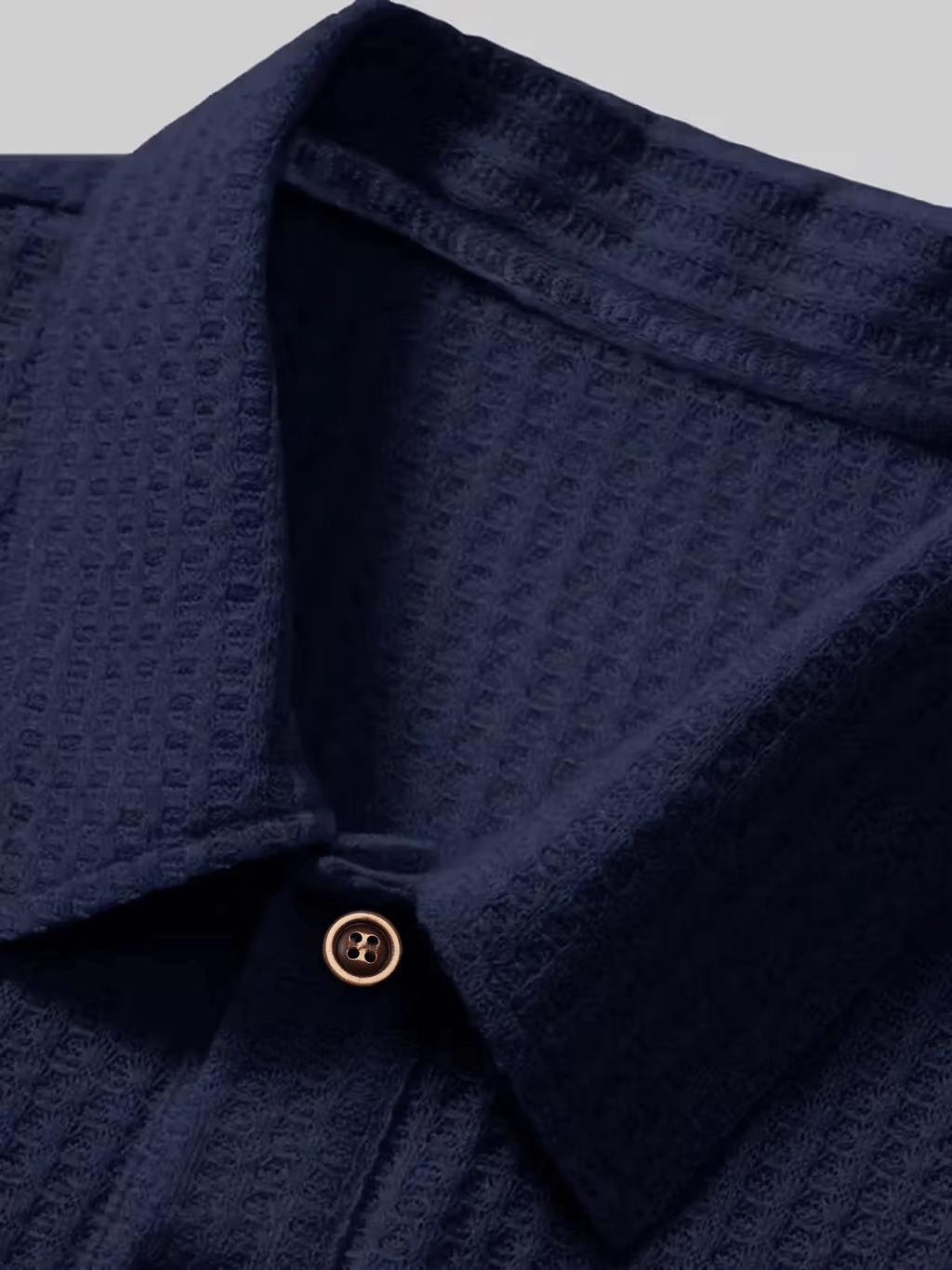 Thin and Breathable Men's Business Polo Shirt, Short Sleeve, Golf Sport, Simple Solid Color Design, Durable and Versatile for Daily Casual Wear, Men's Summer Short Sleeve - Navy Color