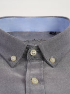 Men'S Long Sleeve 60 Oxford Dress Shirt, Casual - Grey