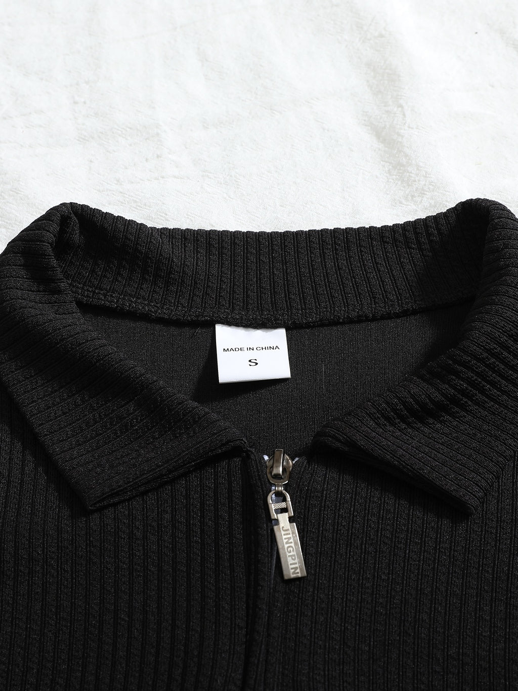 Men'S Print Autumn Striped Casual Sports Outdoor Comfortable Long-Sleeve Polo Shirt - Black