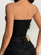 A Popular Export Item for Fashion Enthusiasts: Pure Sensuality Lace Trim, Curvy Design, -inspired Low-cut Neckline with Buttons, and a Slip Dress. - Black