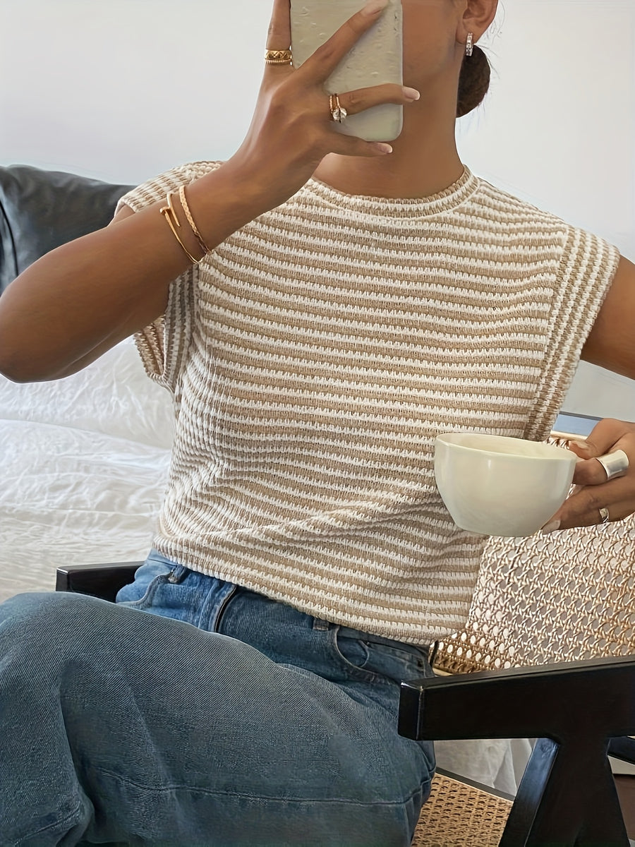 Fresh and Stylish Women's T-Shirt - Brown