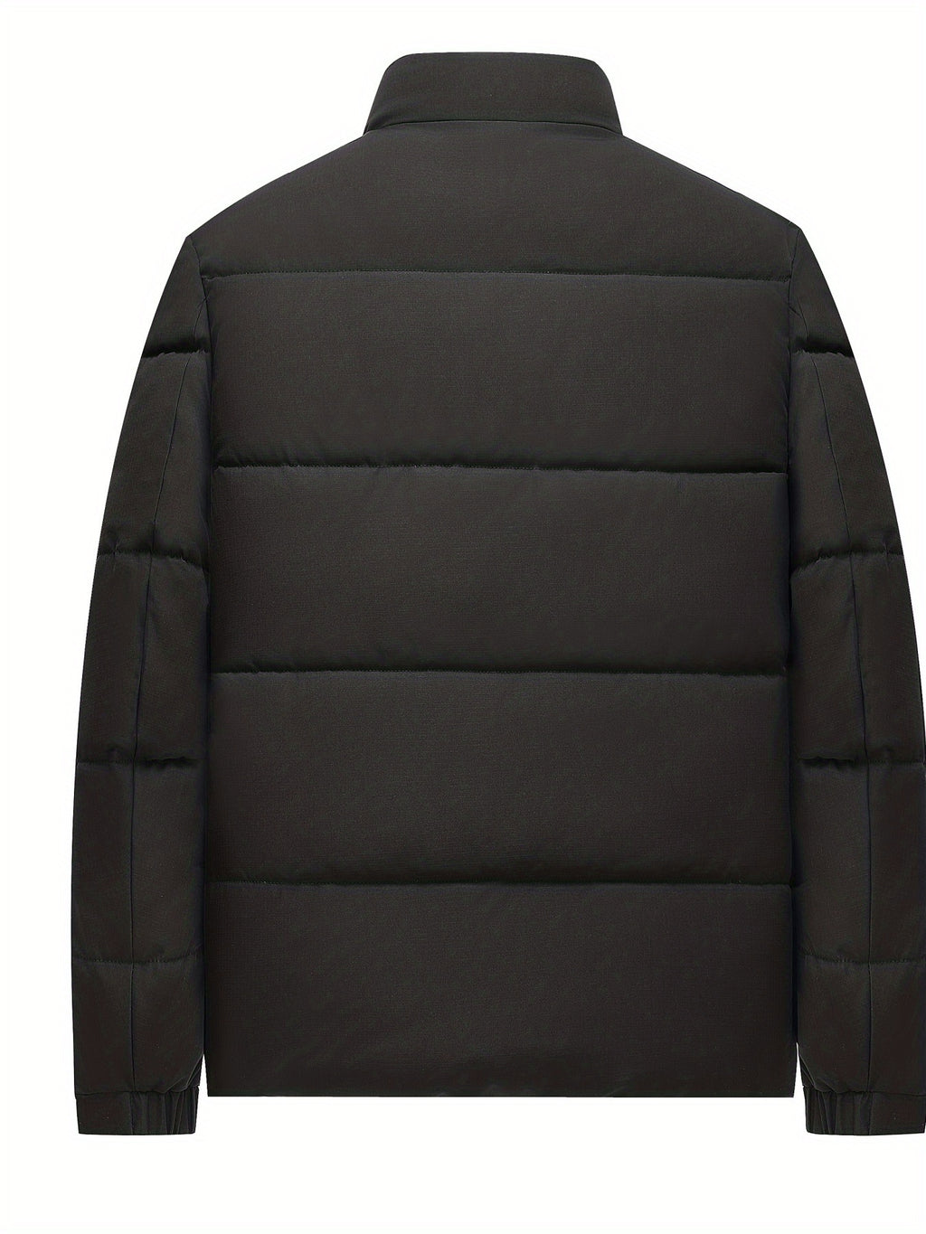 [Pearson OBM] Men'S Winter Thickened Bread Coat, Fashionable Warm Stand-Up Collar Jacket, Easy And Versatile Design, Comfortable And Durable, Suitable for Daily Commute And Outdoor Activities - Black