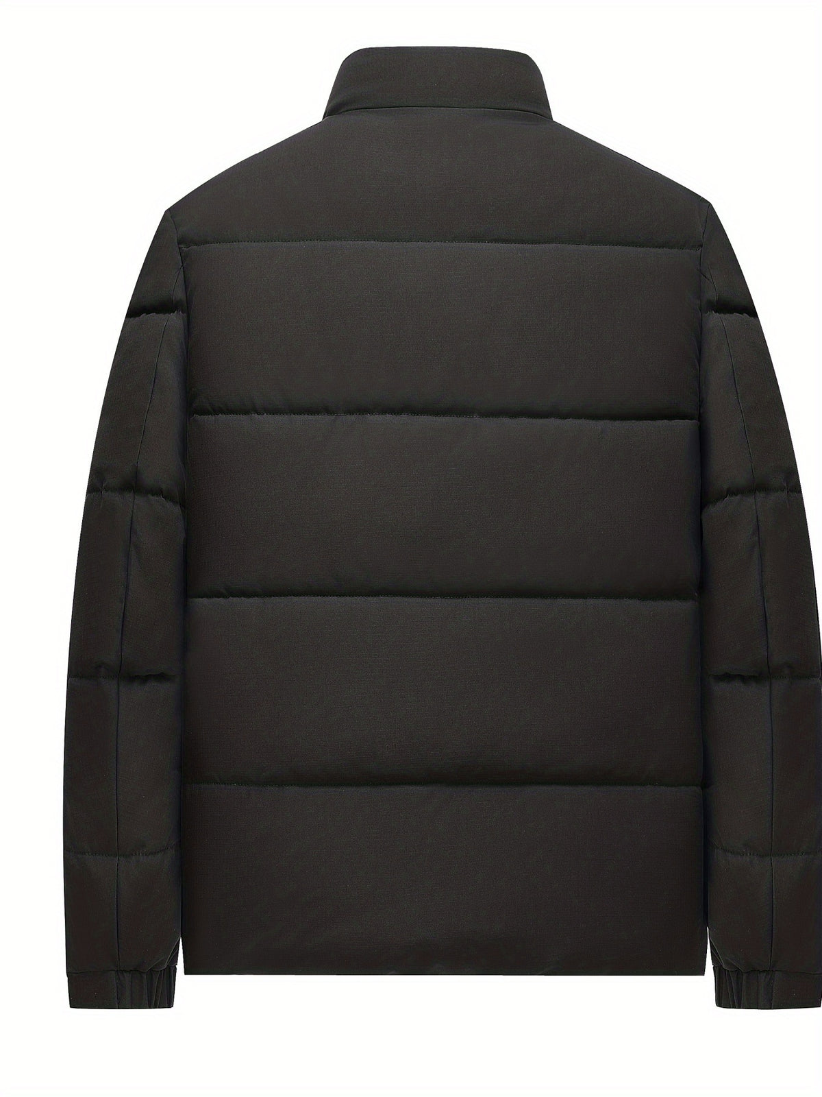 [Pearson OBM] Men'S Winter Thickened Bread Coat, Fashionable Warm Stand-Up Collar Jacket, Easy And Versatile Design, Comfortable And Durable, Suitable for Daily Commute And Outdoor Activities - Black