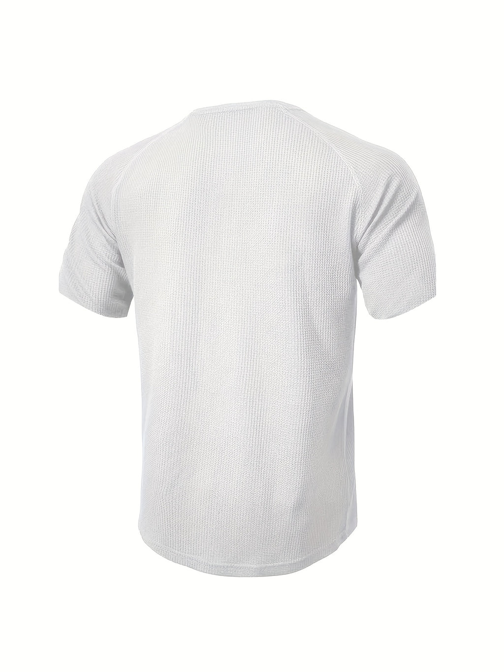 (Set of 3) Men'S Loose-Fitting Solid Color Henley Short-Sleeve, Round Neck Half-Button T-Shirt, Suitable for Outdoor Activities in Spring And Summer. - White Army Green Lake Blue