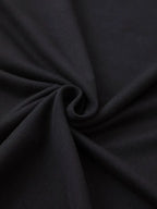 Midi Dress with Side Slit - A Stylish And Comfortable Women'S Dress - Black