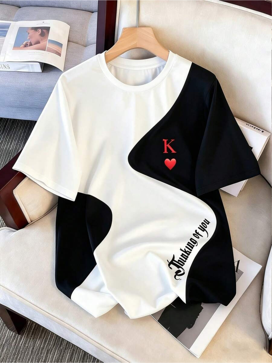 Men's Summer Fashion Casual Sporty Top with Unique Print Design - Multicolor 6