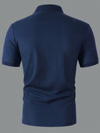 Josh Rose OBM Men's Fashion Versatile Business T-Shirt - Navy Color