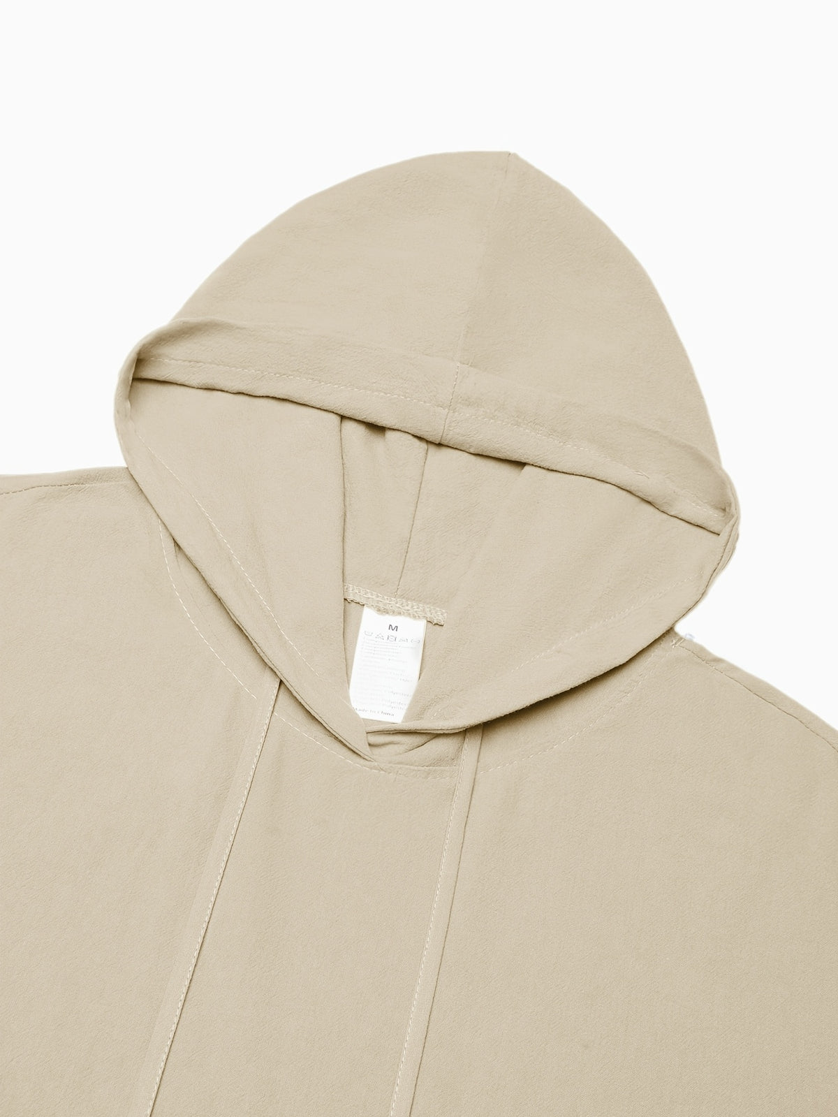 Men'S Spring Autumn New Thin Solid Linen Lightweight Hooded Sweatshirt Casual Commute Outing Fitness Party Street Fashion Athletic Casual Large Pocket Long Sleeve Hooded Top - Off-white
