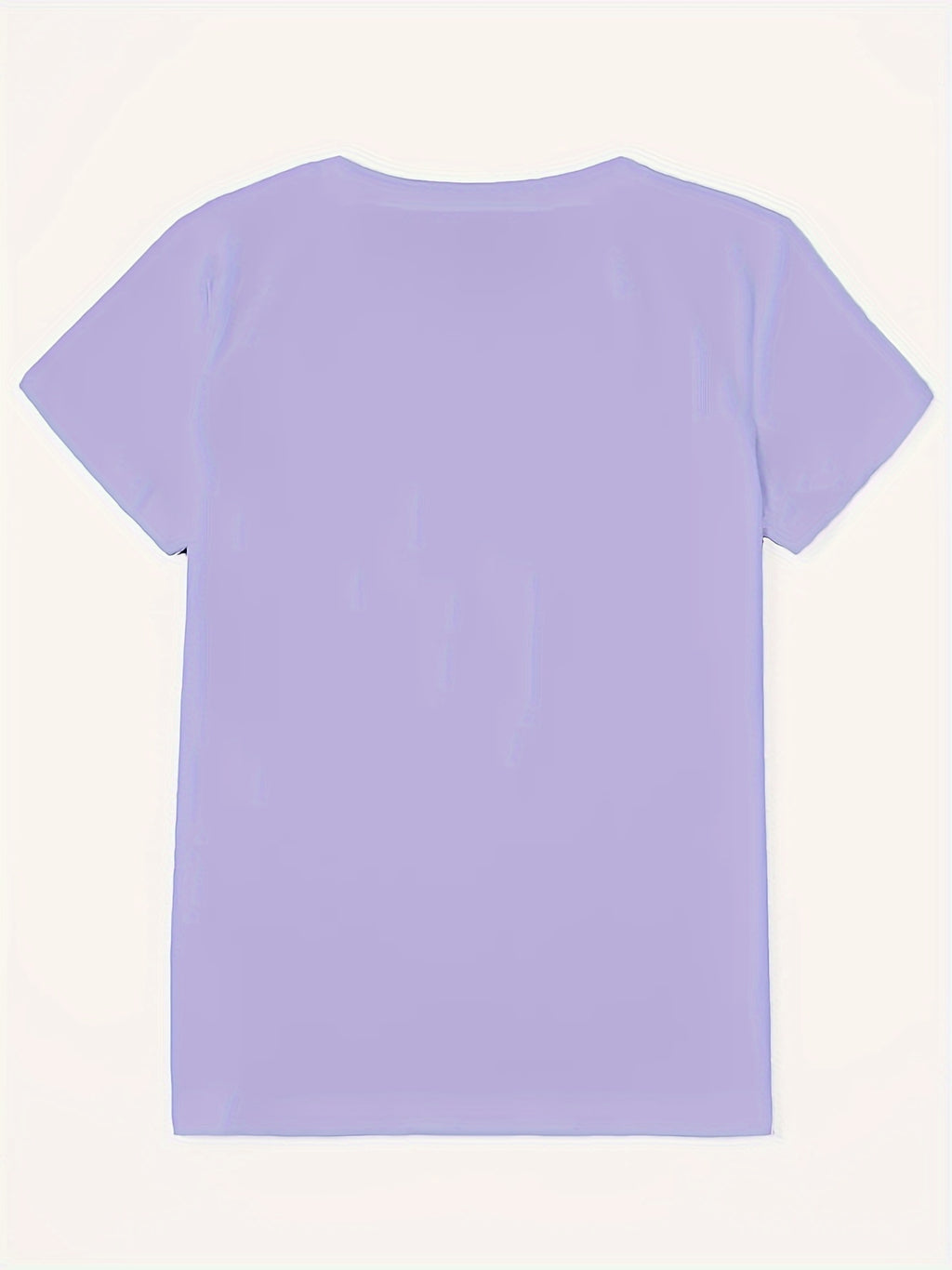 Casual T-Shirt for Women Featuring a Bow Print, Short Sleeves, And a Crew Neck. Made from Lightweight, Perfect for Spring And Summer. Machine Washable with a Butterfly Design, This Glossy Finish Tee Offers a Comfortable Fit for Everyday Wear. - Light Purple