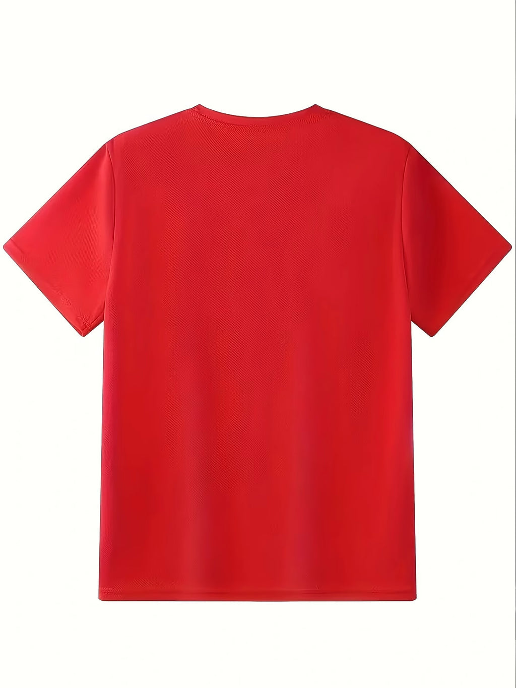 Men's Breathable Training T-Shirt - Ideal for Tennis and Basketball Training, Breathable and Lightweight - Red