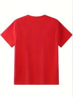 Men's Breathable Training T-Shirt - Ideal for Tennis and Basketball Training, Breathable and Lightweight - Red