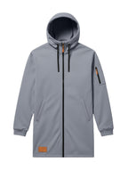 New Men's Casual Sports Sweatshirt and Hooded Long Knitted Jacket, Featuring a Multi-pocket Style. The Overall Fit Is Loose and Elegant. Fashionable Outdoor Casual Sweatshirt, Long-sleeved Cardigan, Hooded Design, Winter Clothes for Men - Light Grey