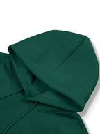 Men'S Casual Hooded Sweatshirt with Graphic - "It'S Not Over Until You Quit" Design, Thick Sportswear, Long Sleeve, Regular Fit, Ideal for Spring/Fall, Autumn Casual Wear|Casual Style Hoodie| Sweatshirt - Dark Green