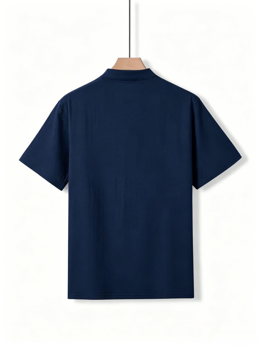 [Shule Shui OBM]New Men's Casual Henley Shirt Suitable for Parties and Dates - Navy Color