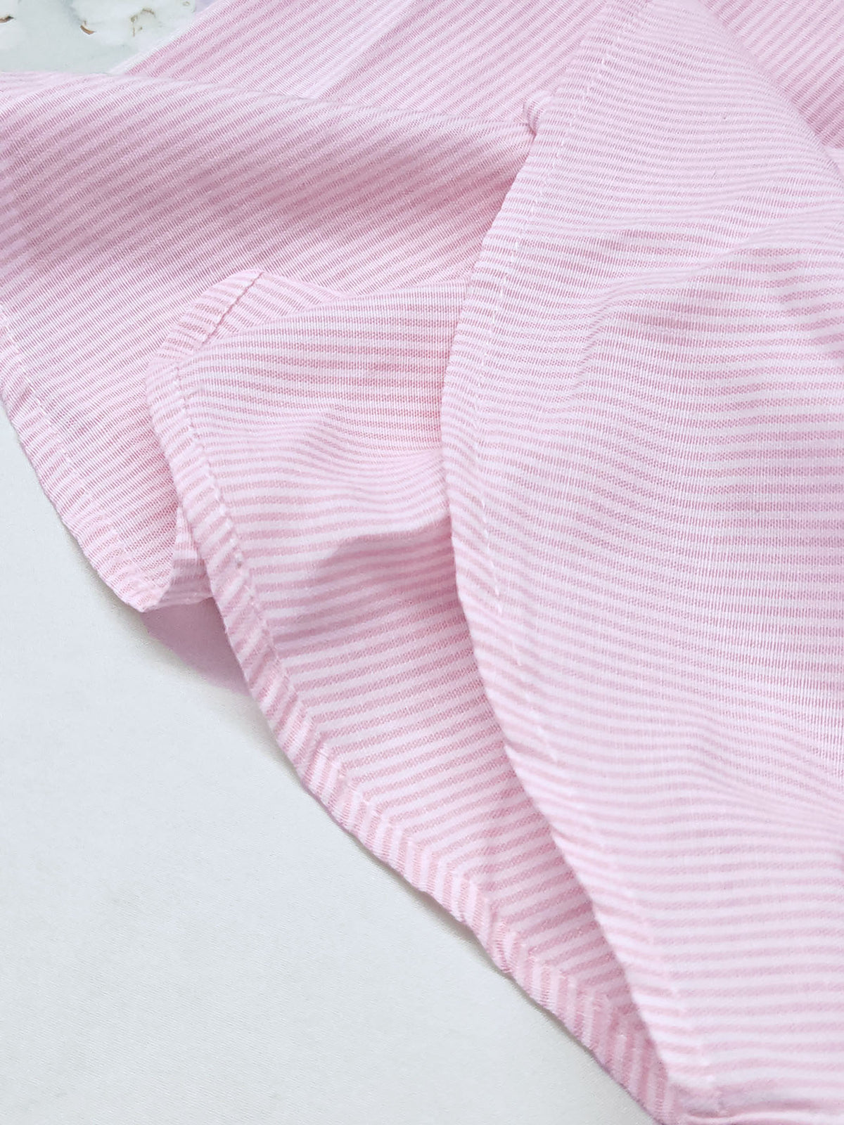 Summer Fashion New Fun Cartoon Healing Style Pocket Print Short Sleeve Thin Striped Lapel Casual Loose Shirt - Pink