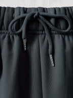 Ladies' Casual Hoodie Set, Spring and Summer S 2pcs Set, Hooded Pullover Sweatshirt, Women's Jacket, Korean Version, Fashionable Pants, Breathable Fabric, Comfortable Touch - Dark Gray