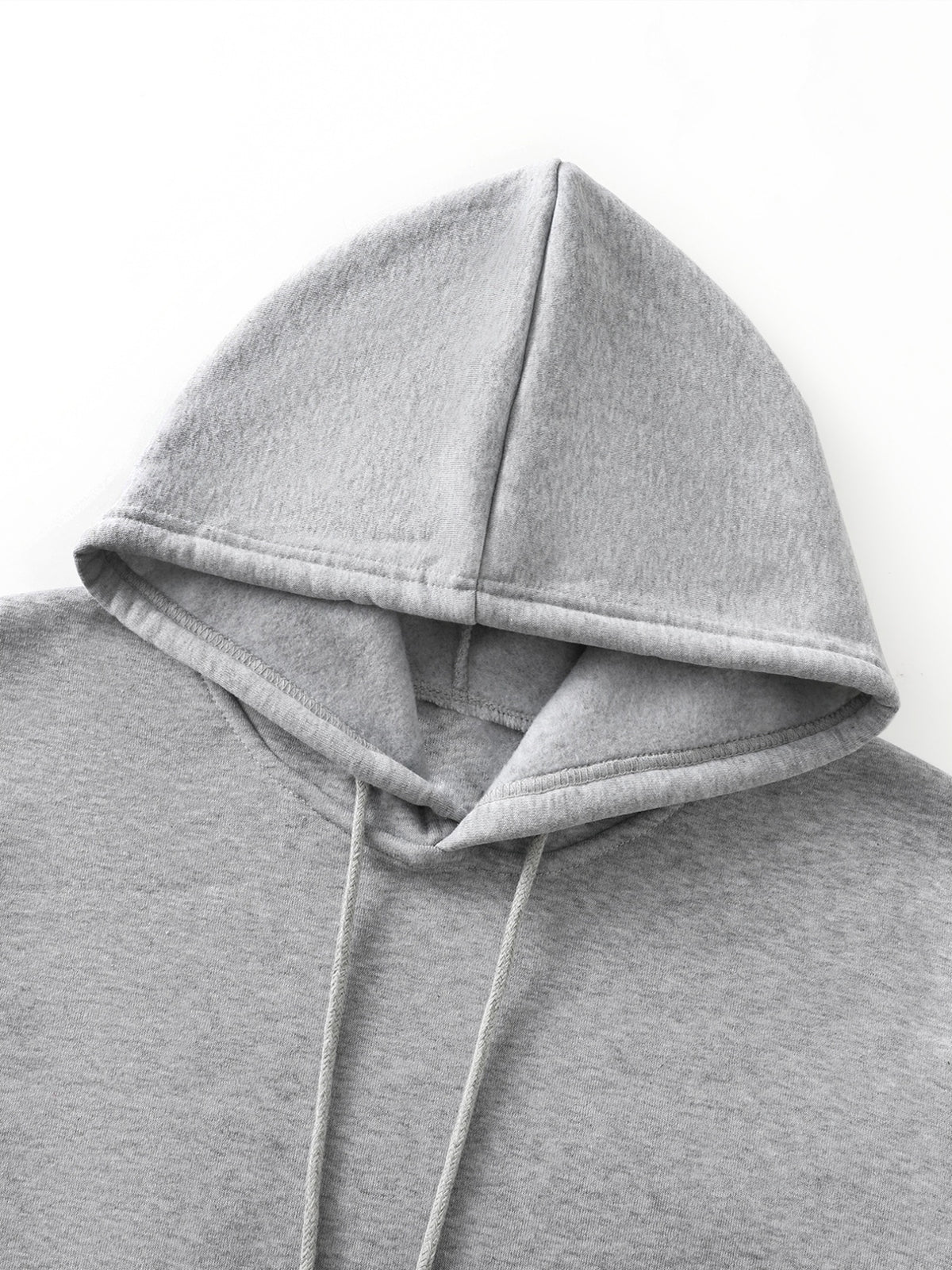 Men's Long Sleeve Hoodie, 100% Polyester Solid Color Pullover with Drawstring and Kangaroo Pocket, Adjustable Hood, Ribbed Cuffs and Hem, Regular Fit, Suitable for Casual Sports and Jogging - Spring/Fall/Winter - Grey