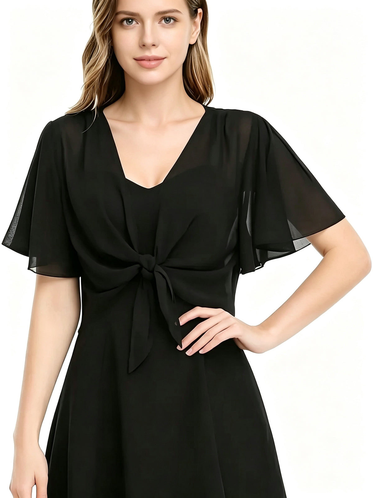 Women's Solid Color Short Sleeve Shirt Cardigan, Lightweight Breathable Cover-Up, for Beach Vacation Commute Dating Home Casual, Classic Versatile Style, Suitable for Various Occasions - Black