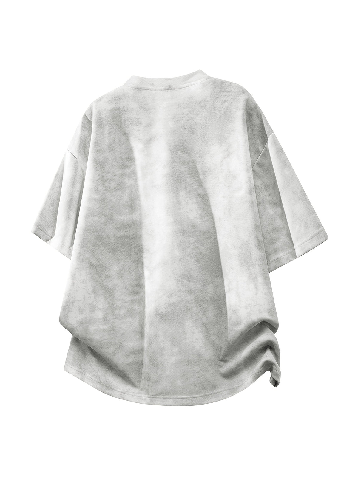 Men's Casual Style 2pcs Affordable Fashion Outdoor Sports Daily Commuting Versatile Top - White+gray