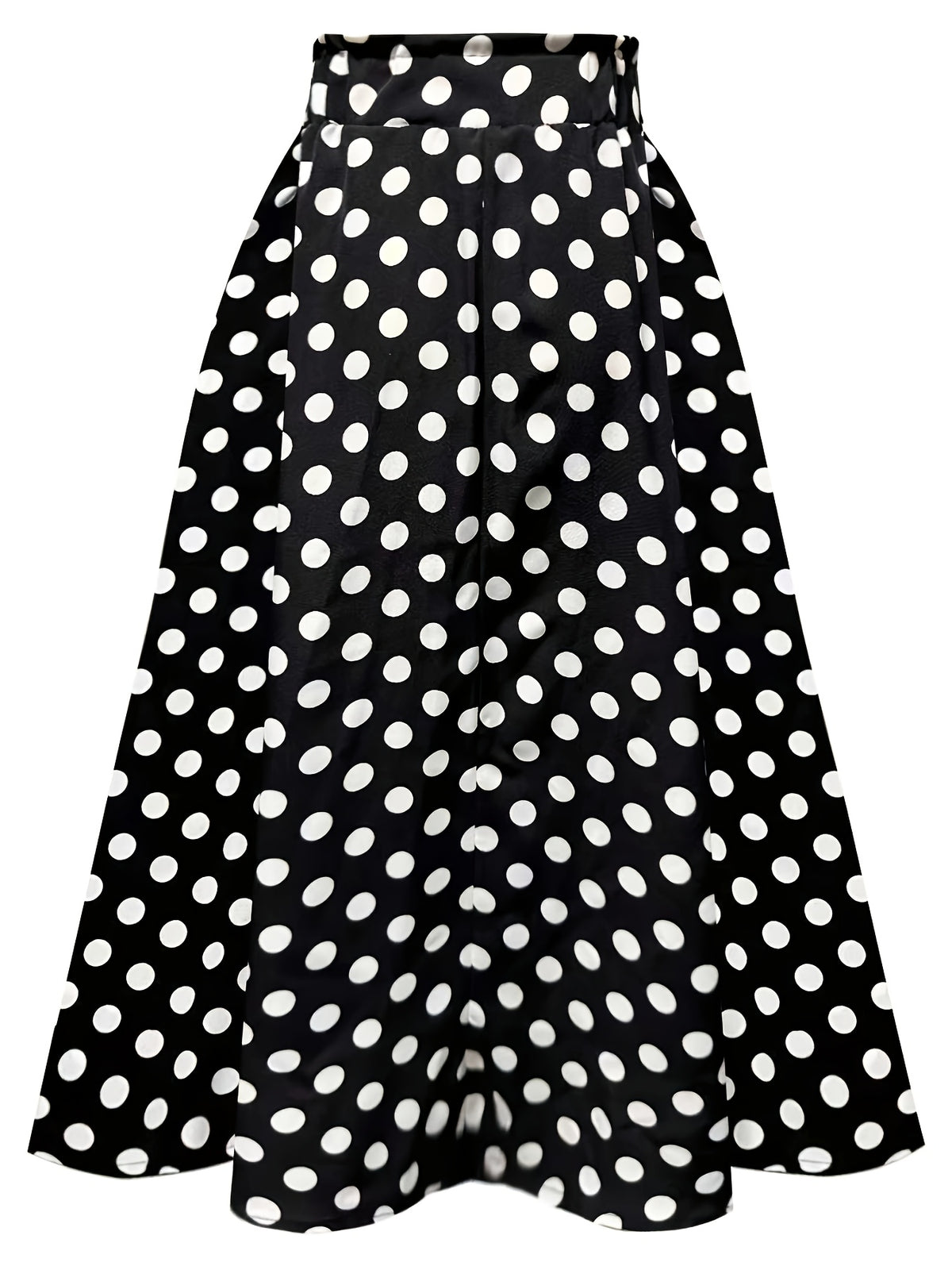 Hot Women's Trendy Fashion Color Block Casual Printed Waist-Tie Bow Elegant Versatile Commuter Style A-Line Skirt - Mixed colors