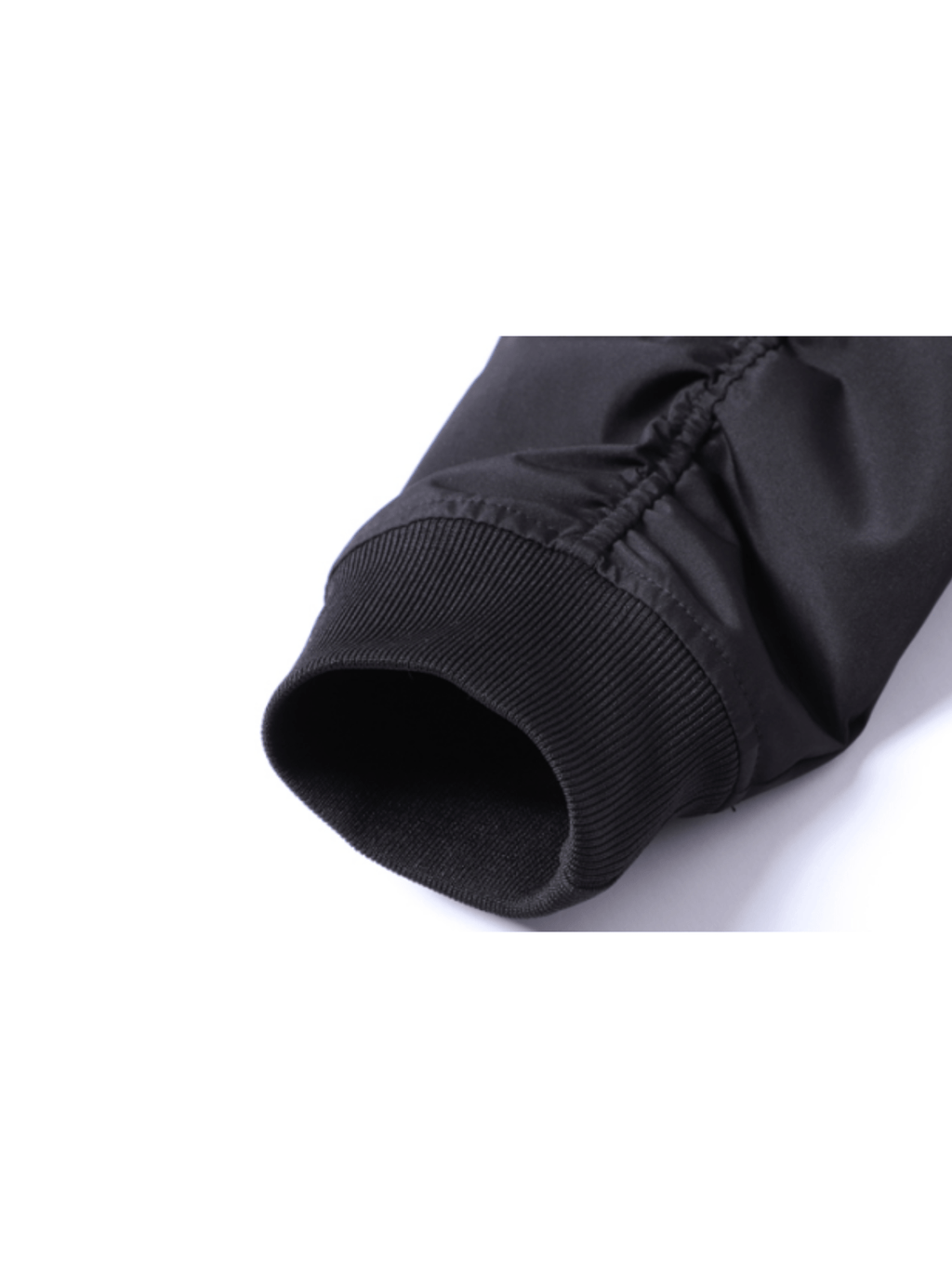 New High-Quality Flight Jacket Stand Collar Jacket for Men, Casual Jacket Outerwear Top, American Trendy Jacket - Black