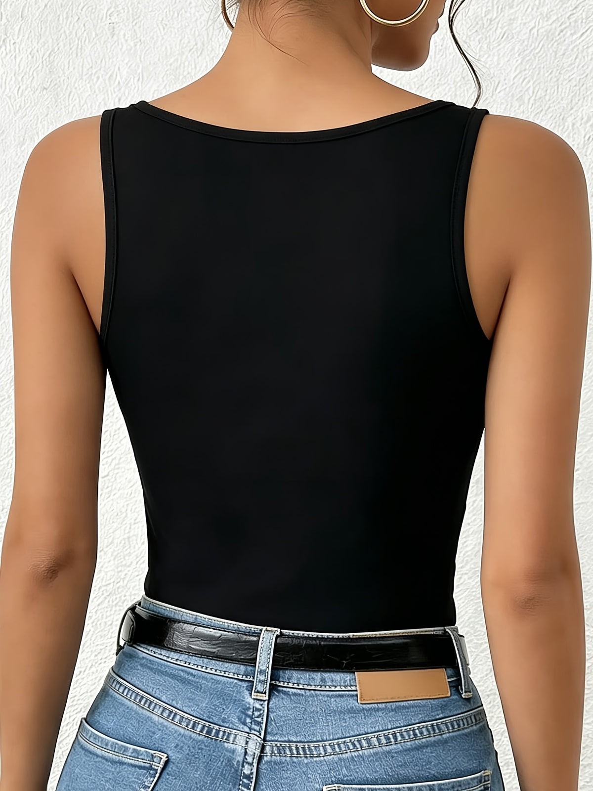 YTD Cherry Women'S Elegant Velvet Mesh Panel Round Neck Jumpsuit, Mesh Panel Design, Versatile, Good Elasticity, Comfortable And Fashionable, Casual Comfortable Top, Soft Elastic Fabric, Fashion Top - Black