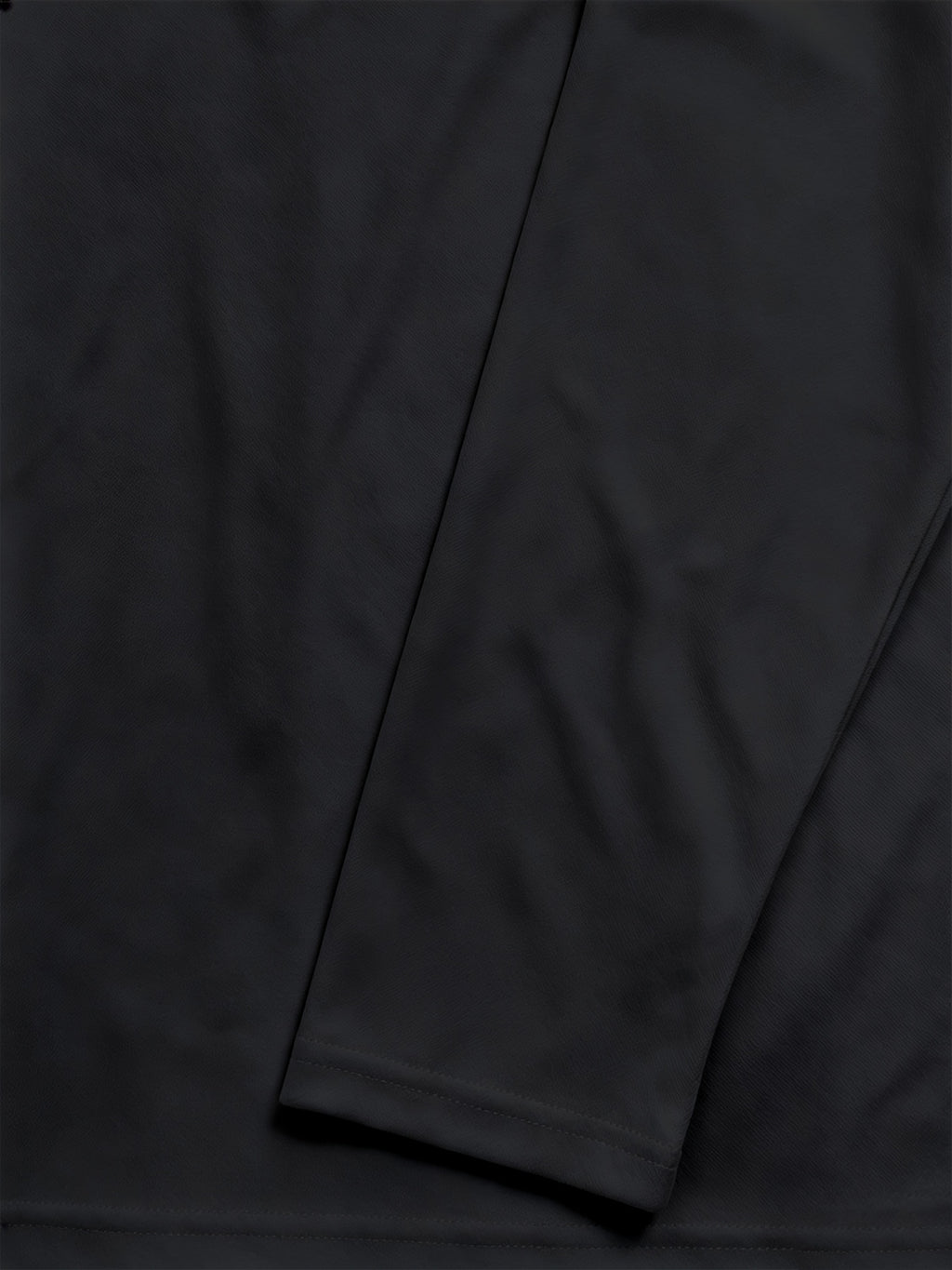 Men's Long-Sleeve Base Layer T-Shirt, Solid Color Henley Pullover - Black