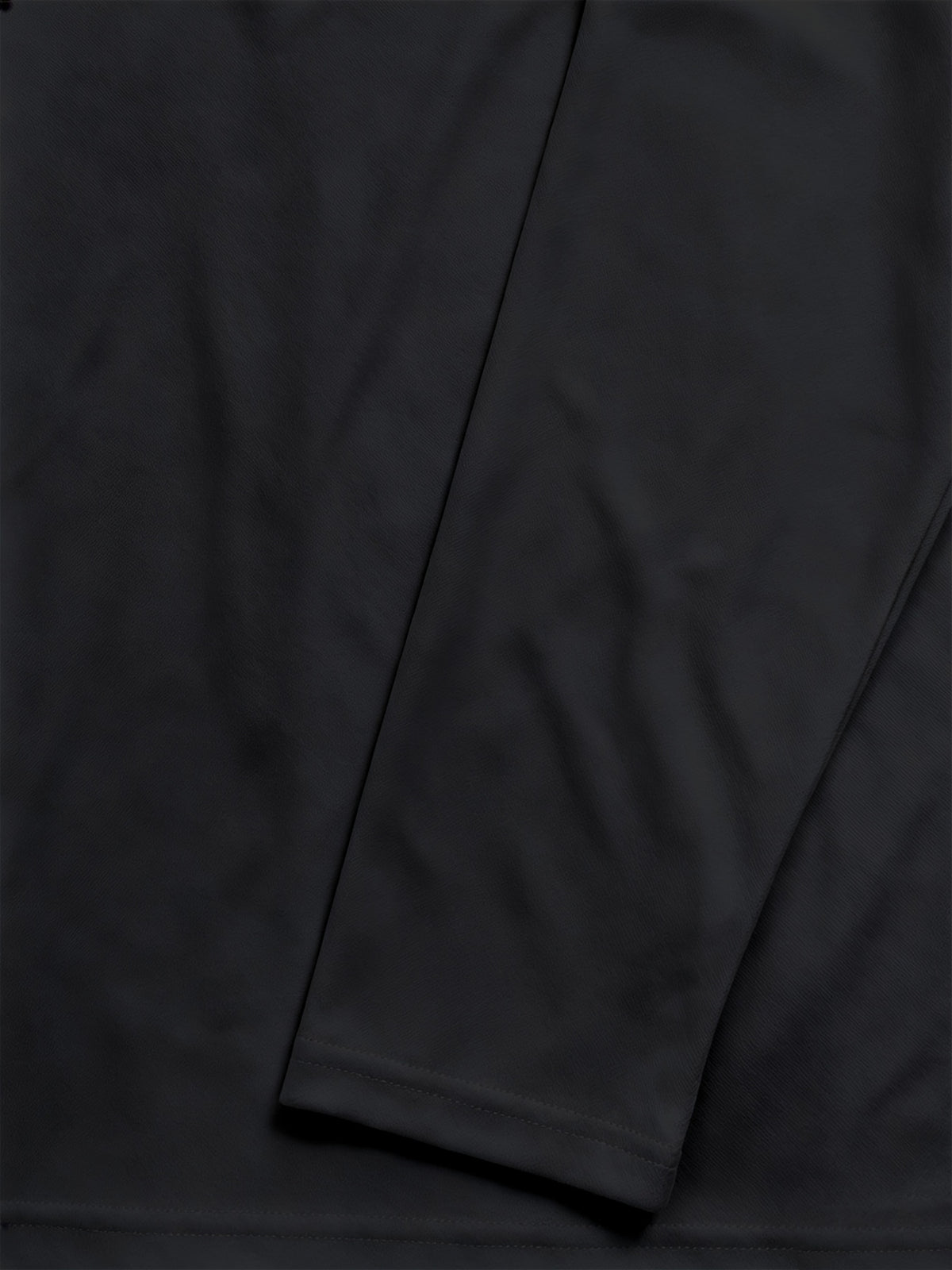 Men's Long-Sleeve Base Layer T-Shirt, Solid Color Henley Pullover - Black