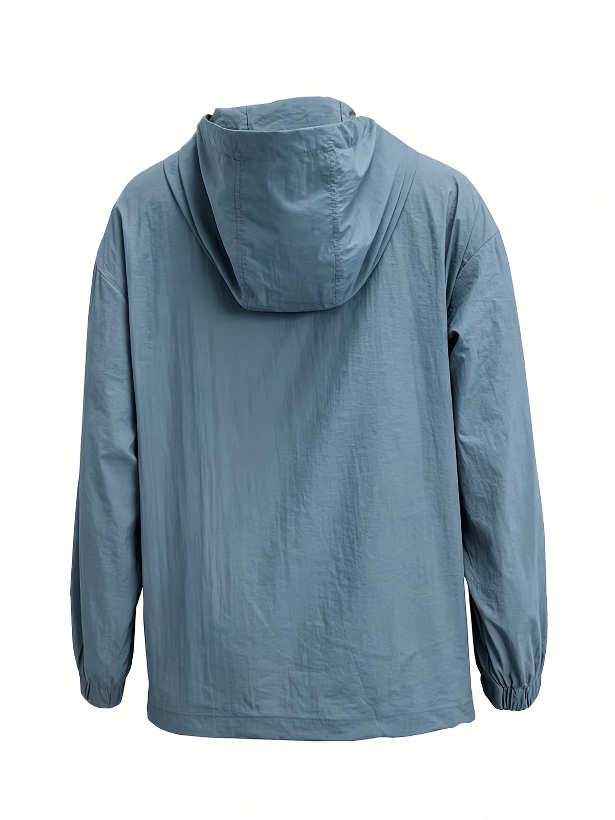 Casual Hooded Lightweight Jacket Top Women'S Easy Half-Zip Loose Pullover Outerwear Daily Commute Lazy Style Long Sleeve Top Versatile Drop Shoulder Outerwear Trendy Street Style Basic Style Long Sleeve Jacket [NS702] - Gray Blue