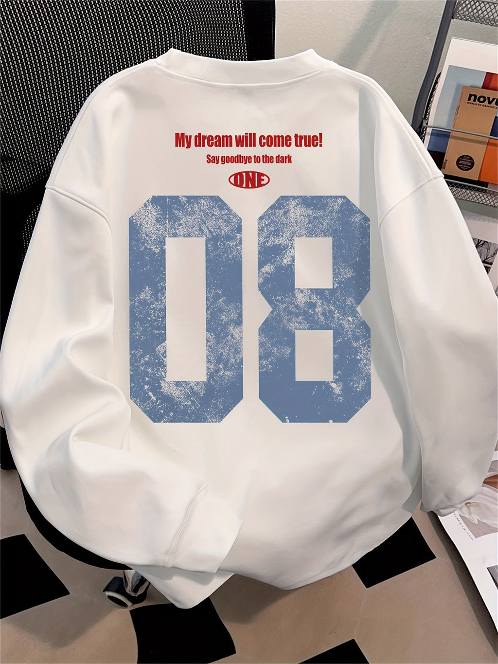 [Printed Design – Not Textured] Trendy Printed Long-Sleeve Top for Young Men, Heavyweight New Arrival for Spring/Autumn, Fashionable Outfit, Ins-Style Base Layer T-Shirt, Comfortable and Versatile Men's Apparel - Mixed colors