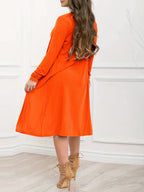 Solid color pitted two wear three piece suit - Orange