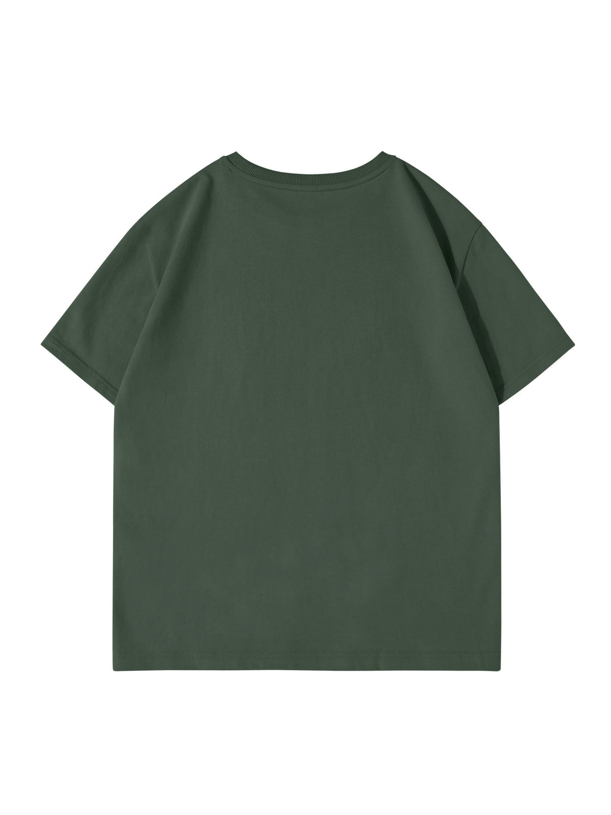 JEANSWEST Men'S Summer 100% Athletic Casual Short Sleeve T-Shirt, Loose Fit - Gray Green
