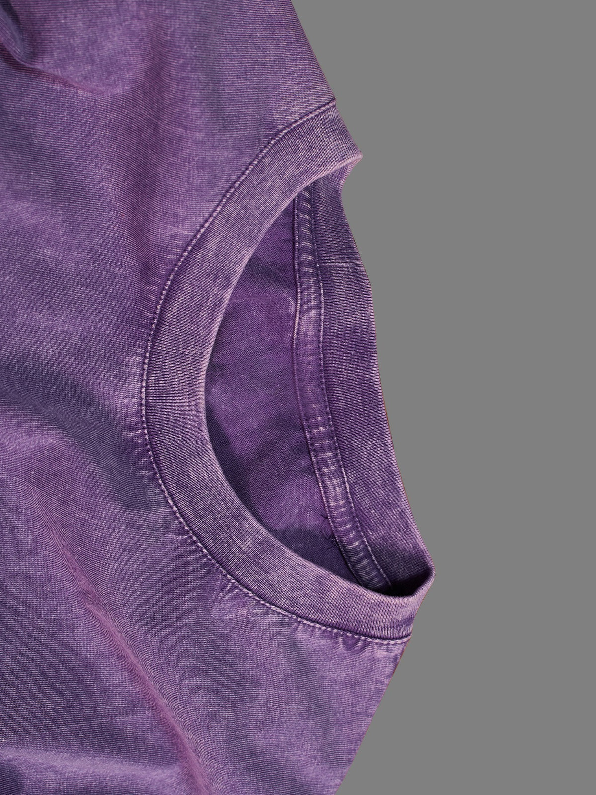 Women's Retro-style Drop-shoulder Loose-fitting Solid Color Pure Washed T-shirt, Fashionable and Casual Short-sleeved Top, Suitable for Everyday Casual Wear, Street Style. - Purple