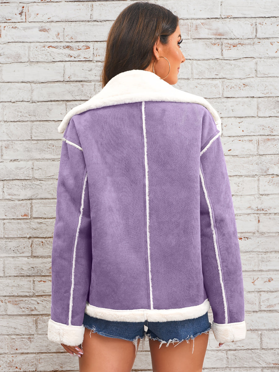 Lamb Women's Winter Coat - Dark Violet