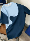 Men's Summer Fashion Casual Sporty Top with Unique Print Design - Multicolor 5