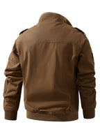 [Pearson OBM] Men'S Jacket, Athletic Jacket, Warm Jacket, Fall Jacket for Men, Outdoor Military Style Plus Size Student Training Outfit, Climbing Sports Wear, Air Force Jacket, Men'S Flight Suit - Khaki