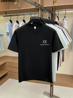 Kartmar CRRTMARO Summer New Round Neck Quick-Dry Short Sleeve T-Shirt Men'S Youth Loose Casual Short Sleeve Top Men'S Clothing SP - Black