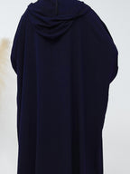 Plus Size - Plus Size - 1pc Prayer Jilbab Outfit for Muslim Women, Stylish And Elegant, Features a Solid Color, Ideal for Everyday Wear, Festivals, Gatherings, And Outdoor Events. Women'S Islamic - Navy Color