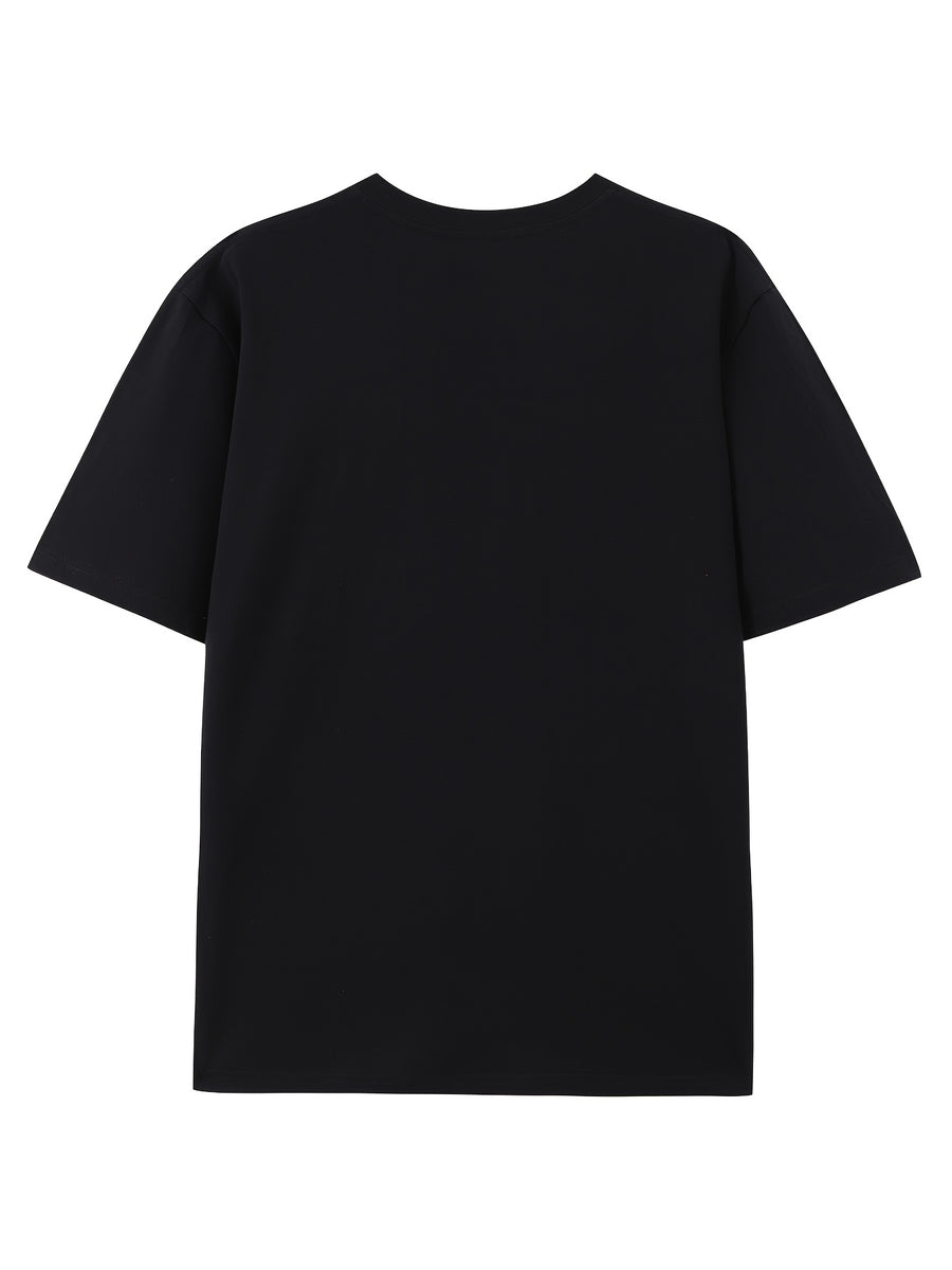 100% Women'S Round Neck Casual Summer Top, Breathable Spring/Summer/Fall T-Shirt (Machine Washable), Suitable for Casual Outfits, Women'S Pure Short Sleeve T-Shirt, Women'S Round Neck Top - Black