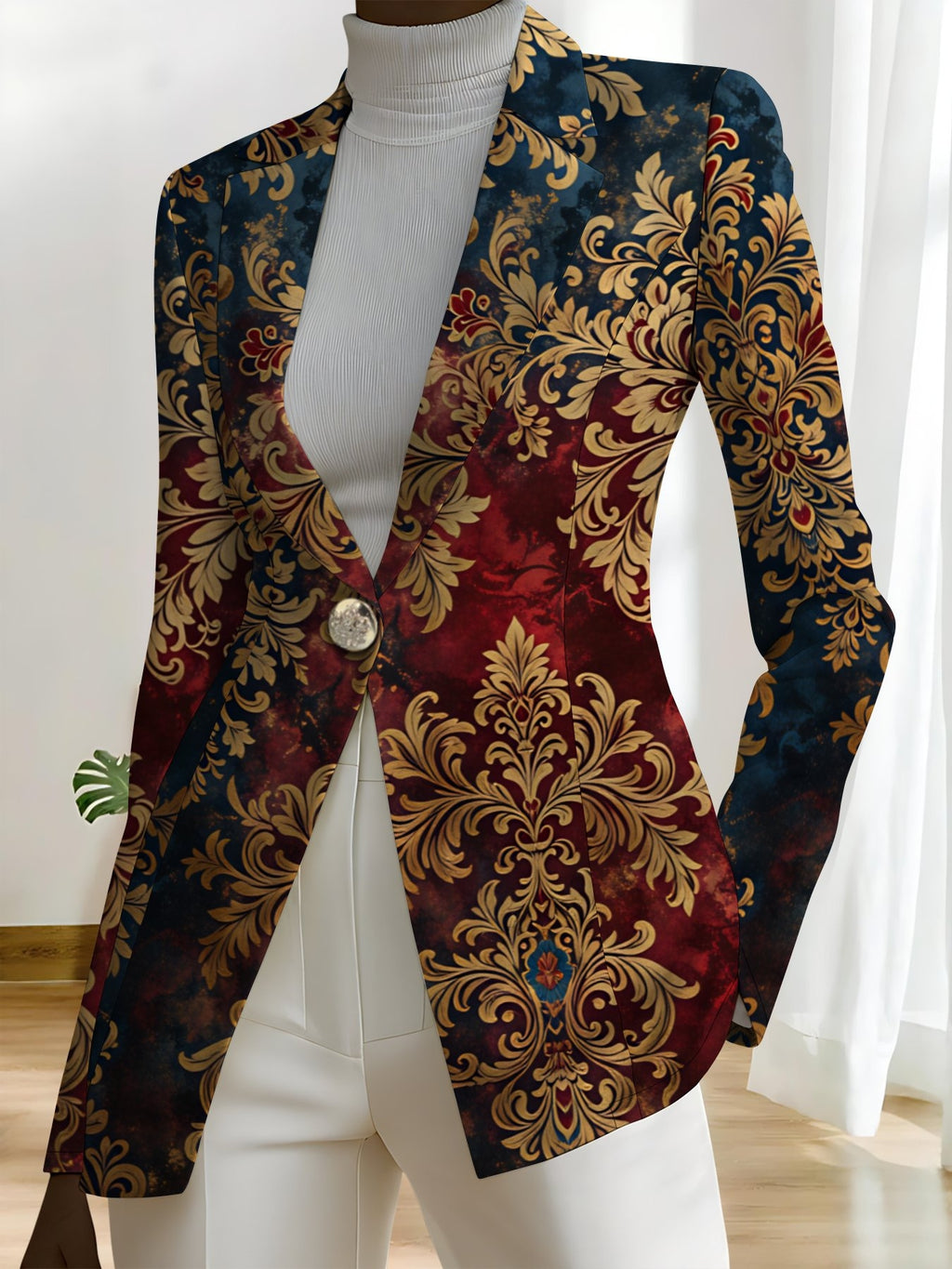 This Stylish And Elegant Women'S Blazer Is Designed Specifically for Spring And Autumn. As a Versatile Lapel Jacket, It Is Suitable for a Wide Range of Occasions, Offering a Look That Is Both Creative And Highly Fashionable - Apricot Brown