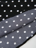 New Stylish Elegant Women'S Polka Dot Print Halter Neck Temperament Slim Dress - Black