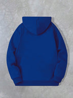 Spring/Autumn Men'S Casual Hooded Sweatshirt Youth Handsome Hoodie - Blue
